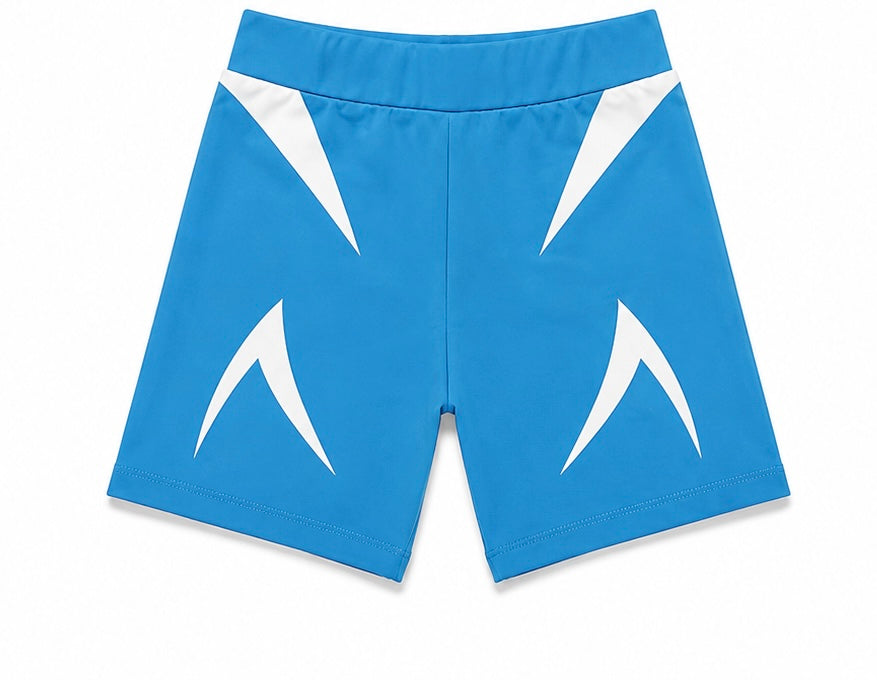 Atelier Girls "Sugar" Workout Shorts- Blue