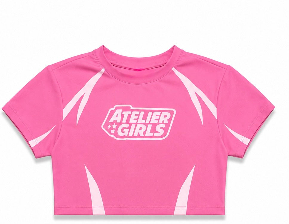 Atelier Girls "LYFË Workout Top- Pink